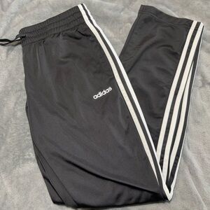 Adidas Black White Stripes Track Pants